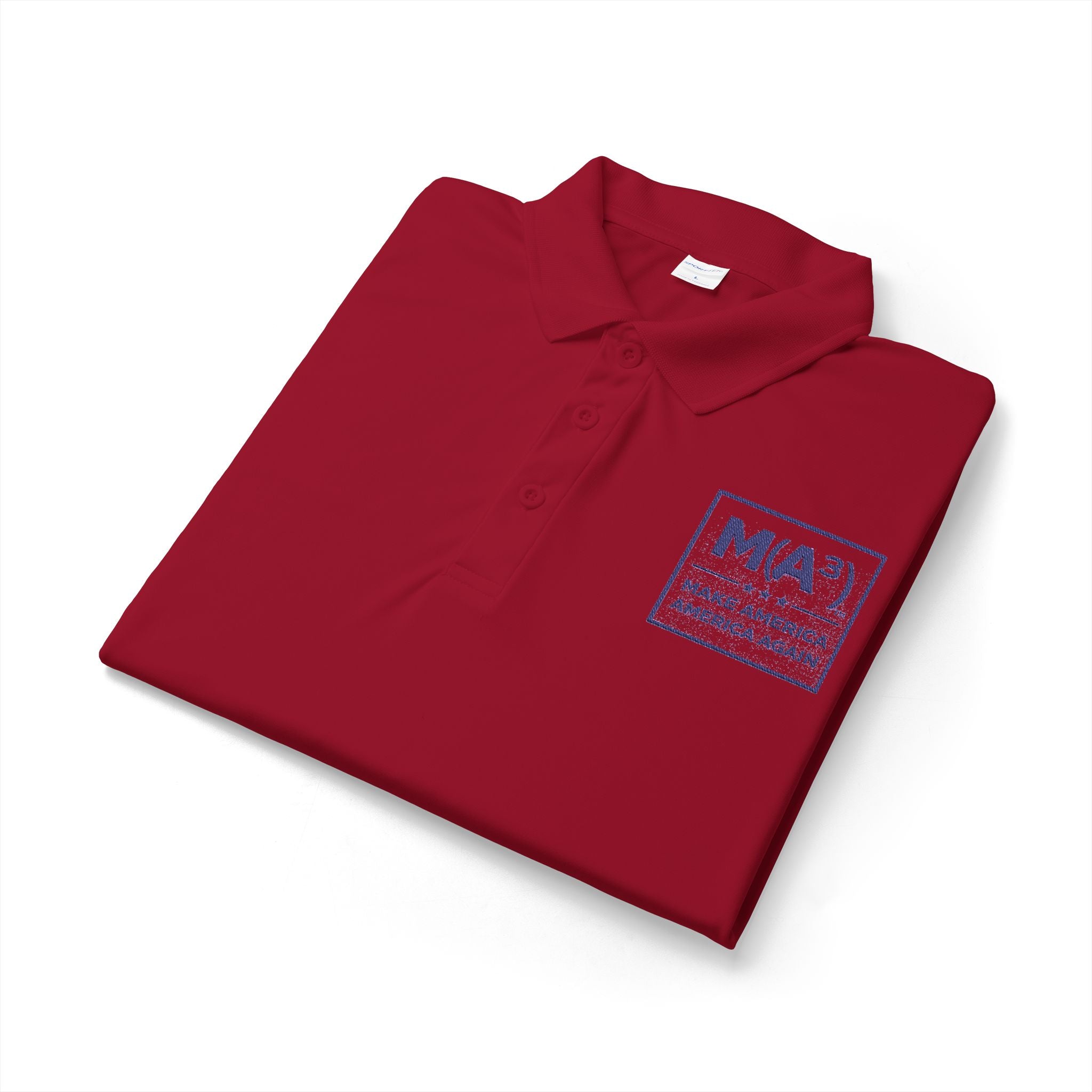 M(A) Make America America Again Embroidered Polo Shirt