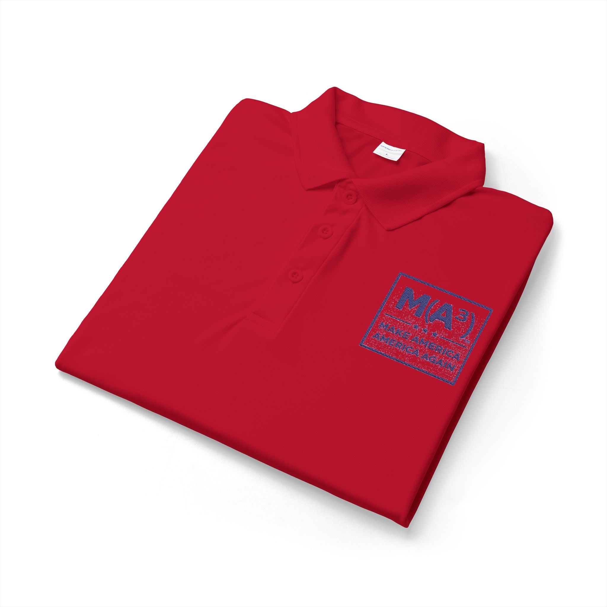 M(A) Make America America Again Embroidered Polo Shirt