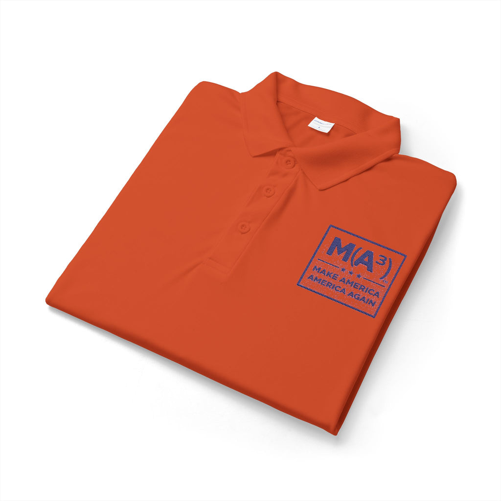 M(A) Make America America Again Embroidered Polo Shirt