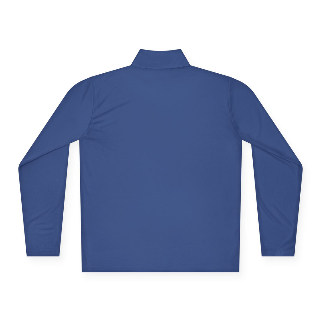Quarter-Zip Pullover — Minimalist Purple MKA Logo Chest Sweatshirt