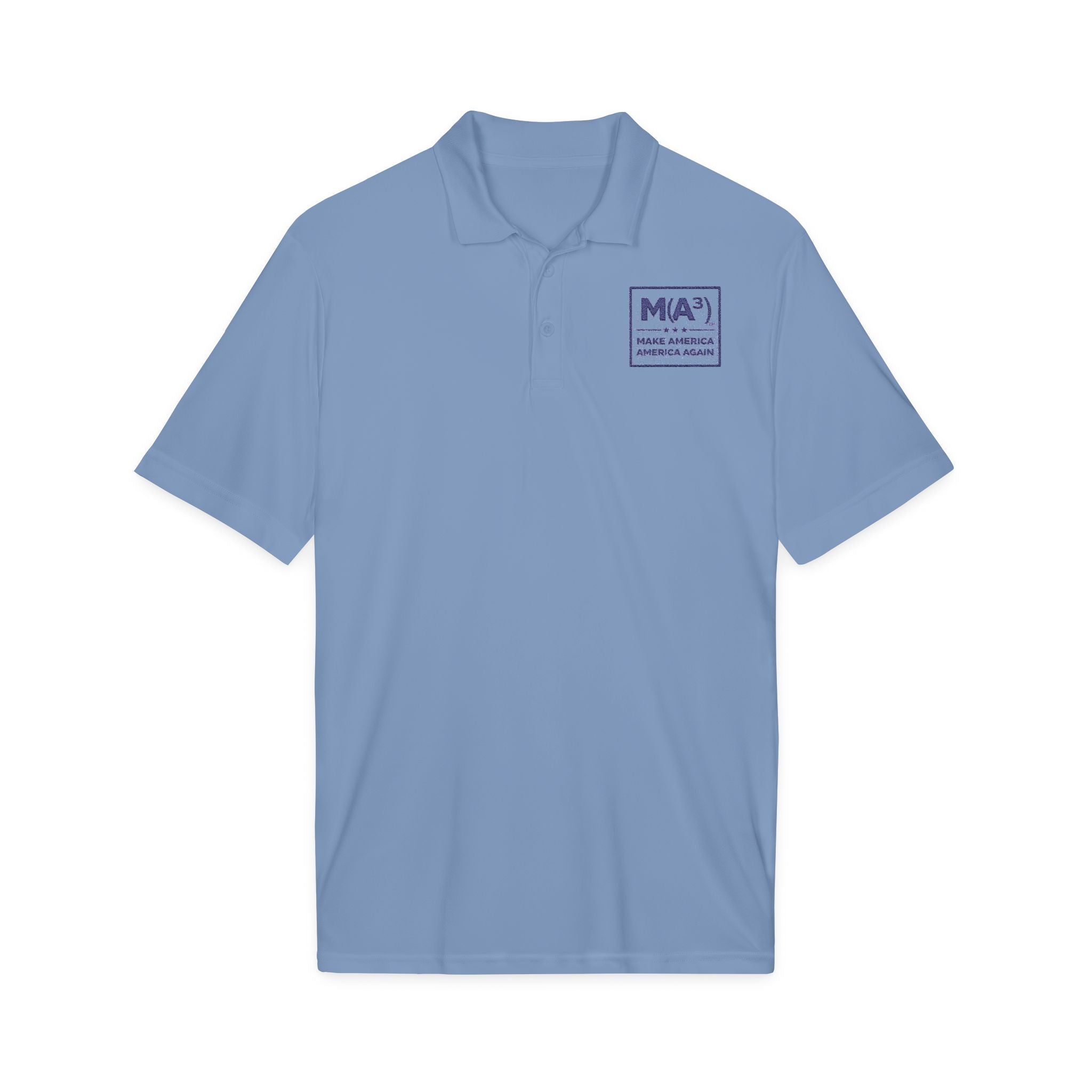 M(A) Make America America Again Embroidered Polo Shirt