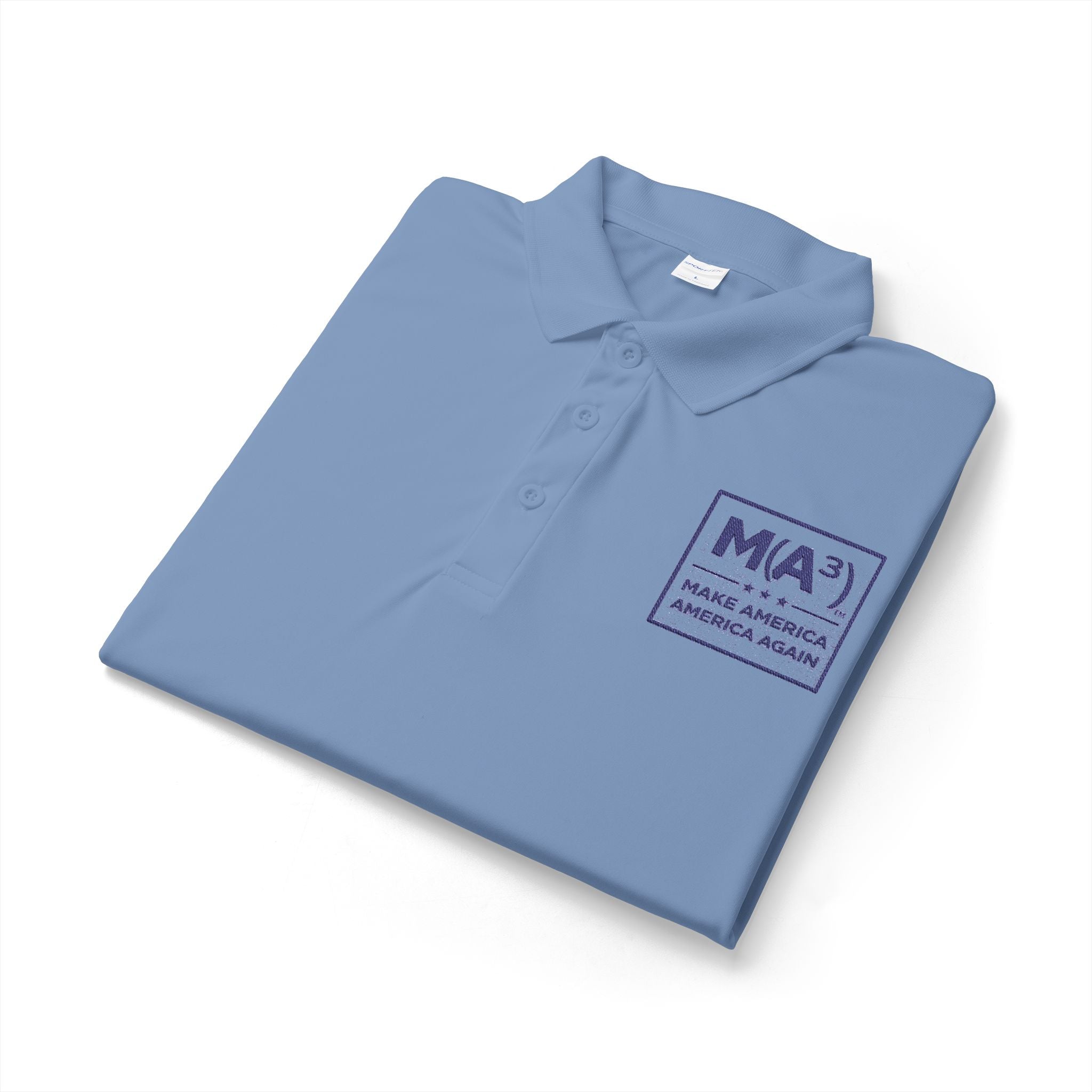 M(A) Make America America Again Embroidered Polo Shirt