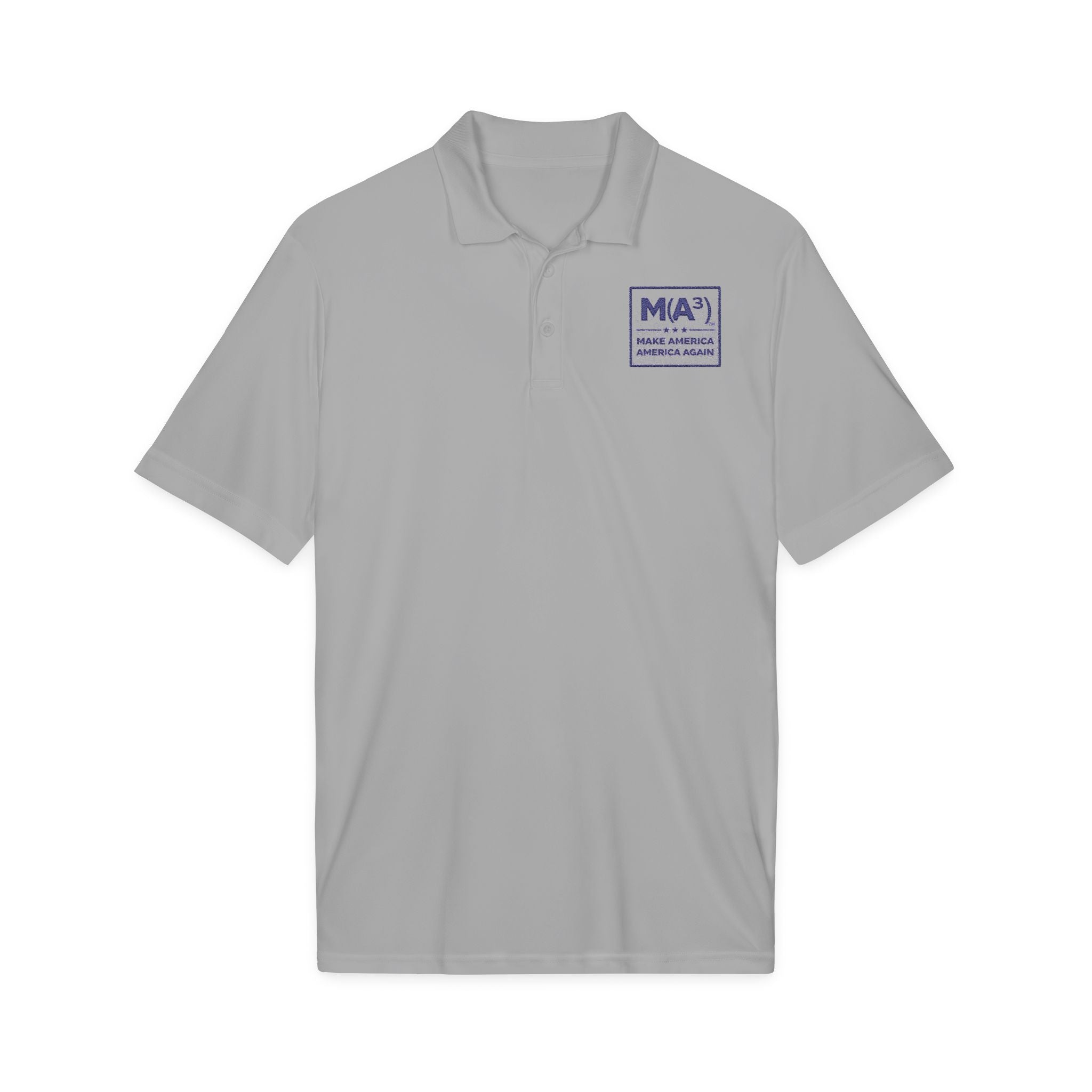 M(A) Make America America Again Embroidered Polo Shirt
