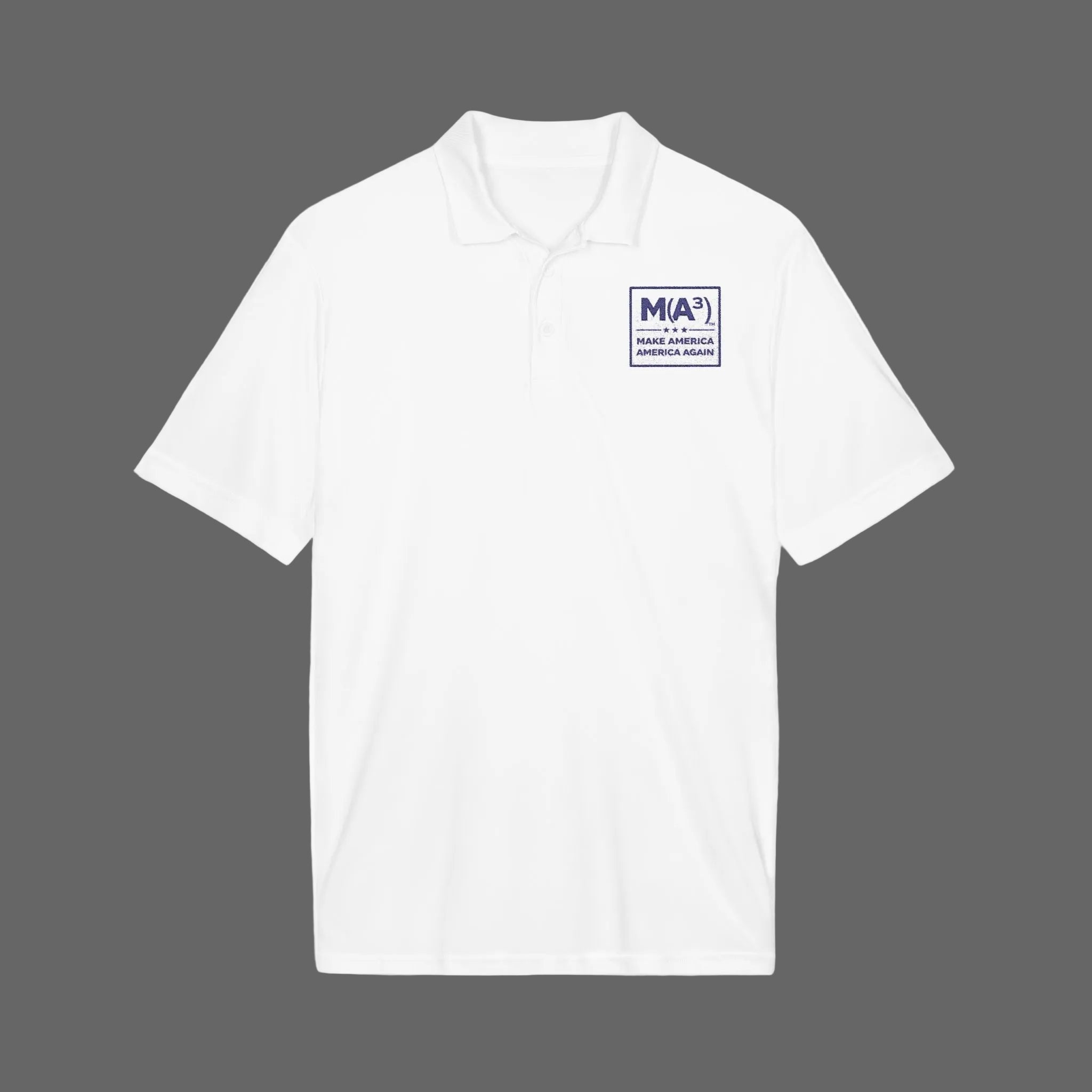 M(A) Make America America Again Embroidered Polo Shirt