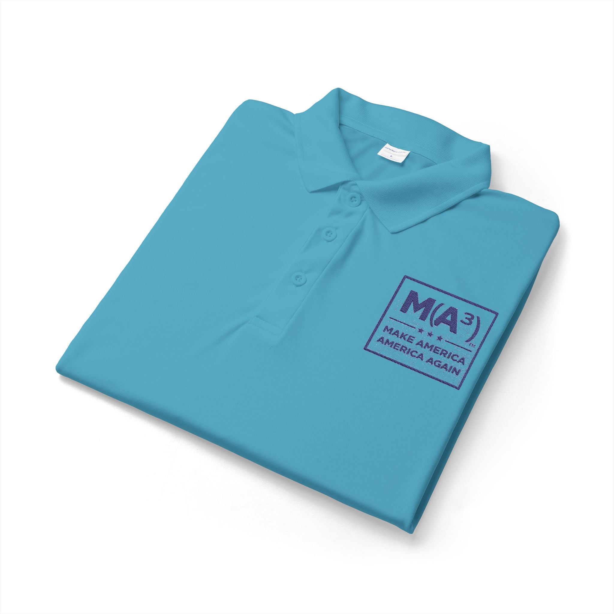 M(A) Make America America Again Embroidered Polo Shirt